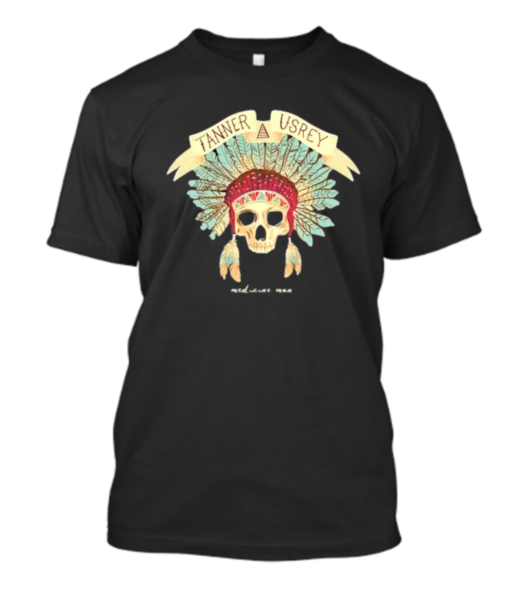 Tanner Usrey Skull Headdress Medicine Man T-Shirt