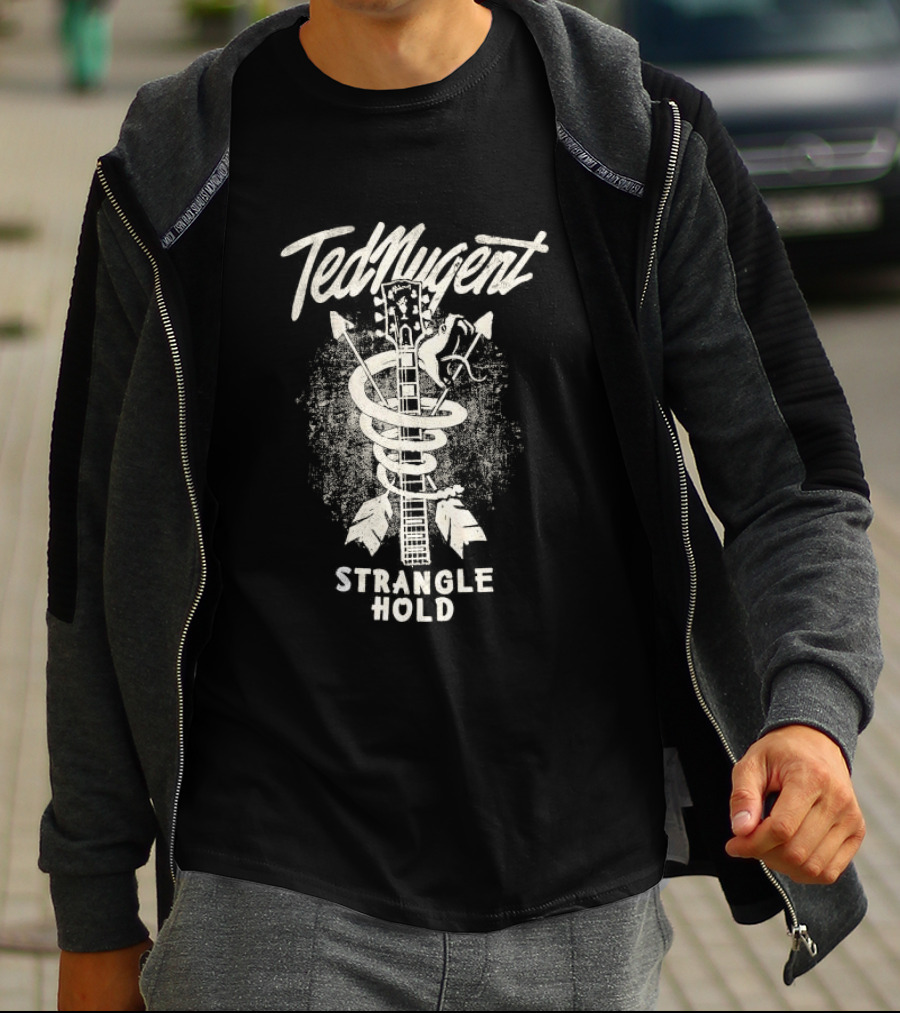 Ted Nugent Stranglehold Guitar Snake Arrow T-Shirt