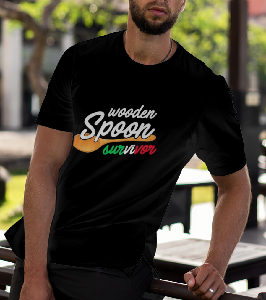 Wooden Spoon Survivor Italian Food Lovers T-Shirt