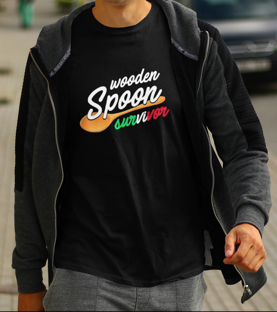 Wooden Spoon Survivor Italian Food Lovers T-Shirt