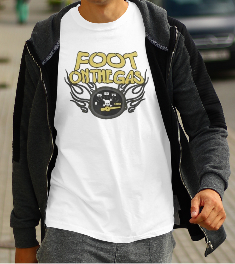 Kenneth Walker Foot On The Gas Speedometer Flame T-Shirt