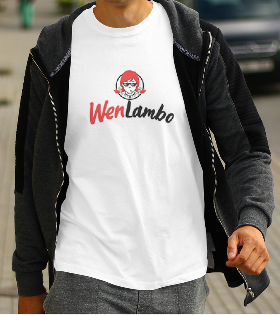 WenLambo Cartoon Logo With Iconic Red-Haired Character T-Shirt