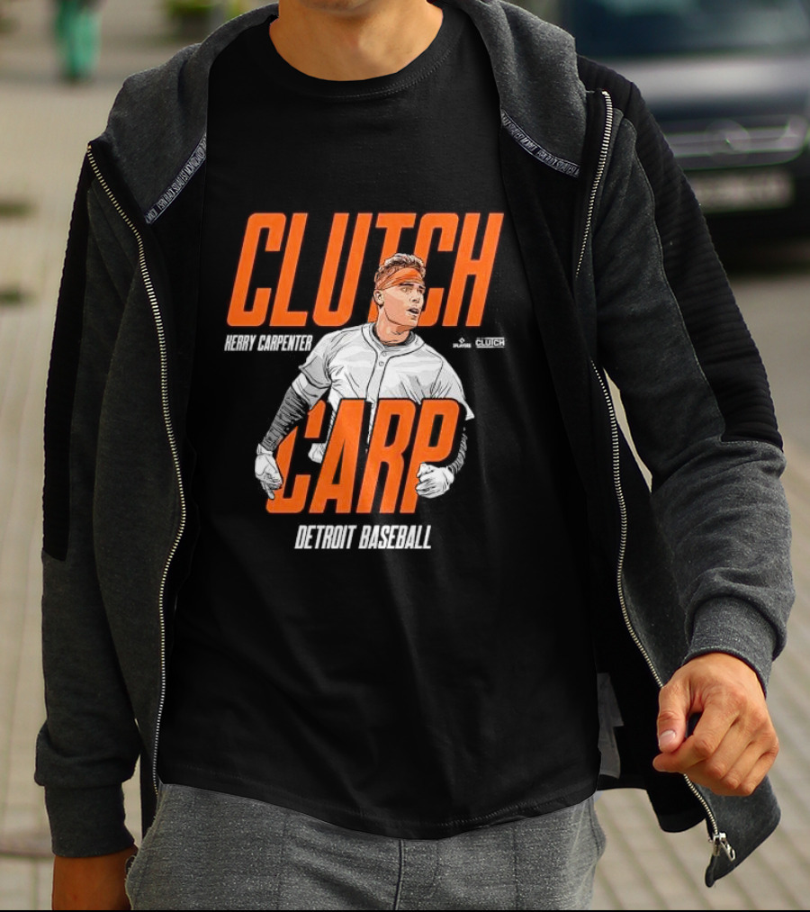 Herry Carpenter Clutch Carp Detroit Baseball T-Shirt