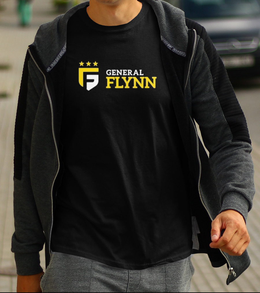 General Flynn Three Stars Shield Logo Flynnmovie T-Shirt