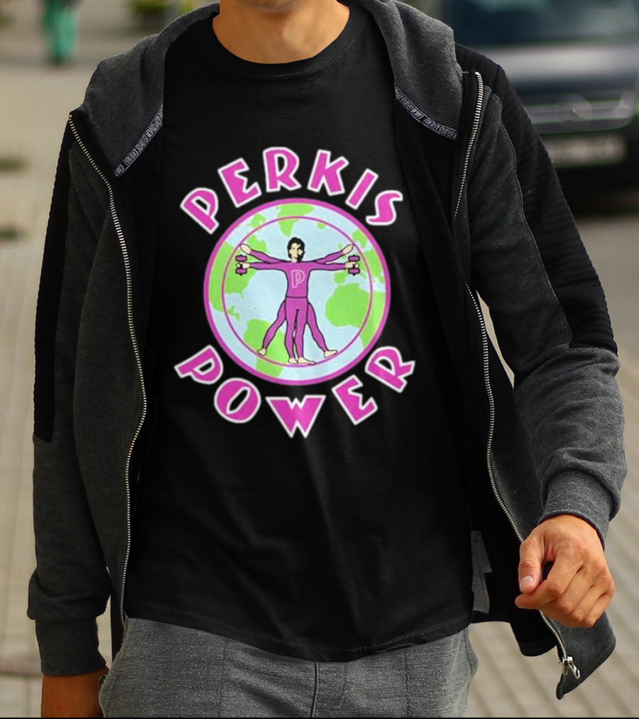 Jason Kelce Travis Kelce Perkis Power Vitruvian Man T-Shirt