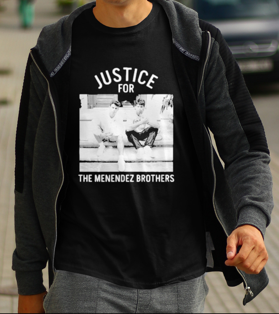 Justice For The Menendez Brothers Vintage Style Court Case Retro Appeal T-Shirt