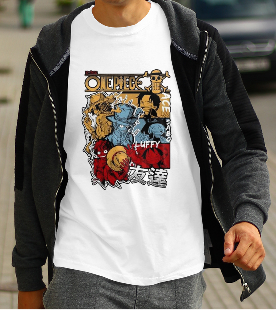 One Piece Luffy Ace Sabo Brothers Friendship T-Shirt