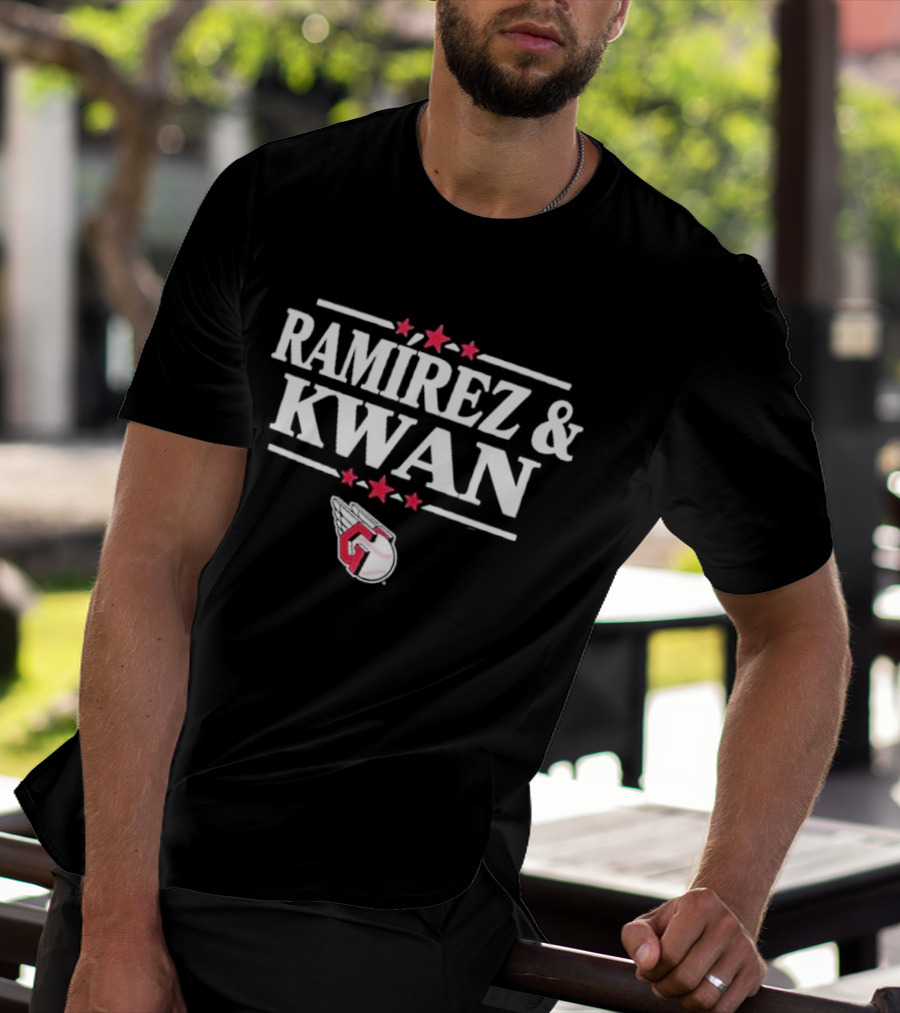 Cleveland Guardians Ramirez And Kwan Winged Baseball T-Shirt