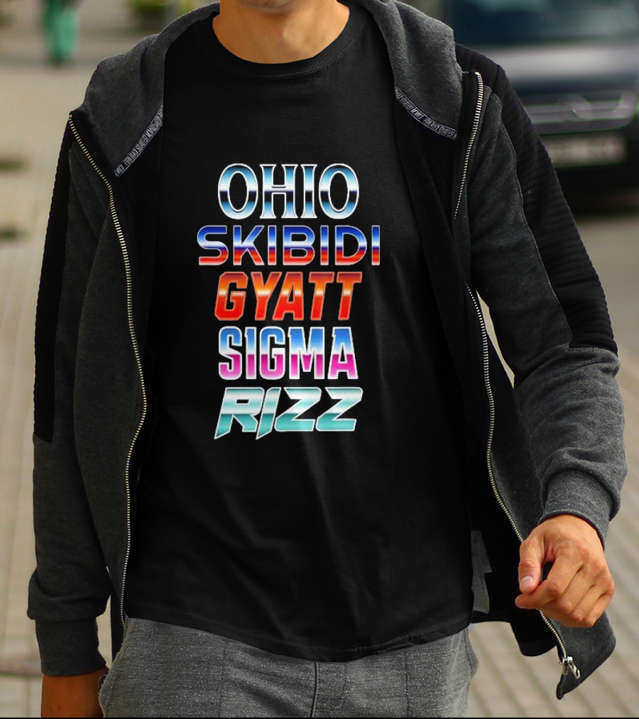 Ohio Skibidi Gyatt Sigma Rizz Trendy Catchphrases T-Shirt