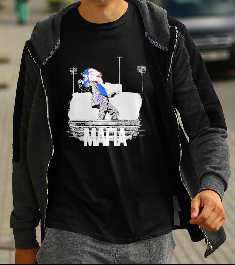 Put On A Happy Face Mafia Buffalo Bills Stadium Steps T-Shirt
