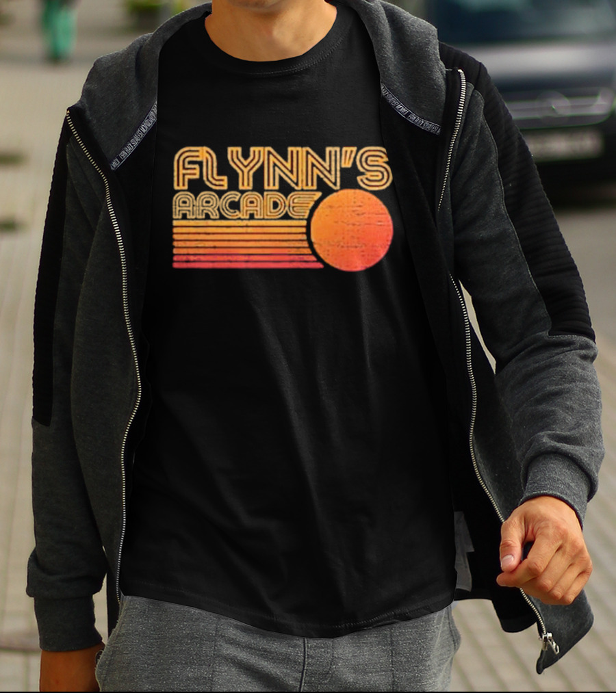 Flynn's Arcade Sunset Vintage T-Shirt