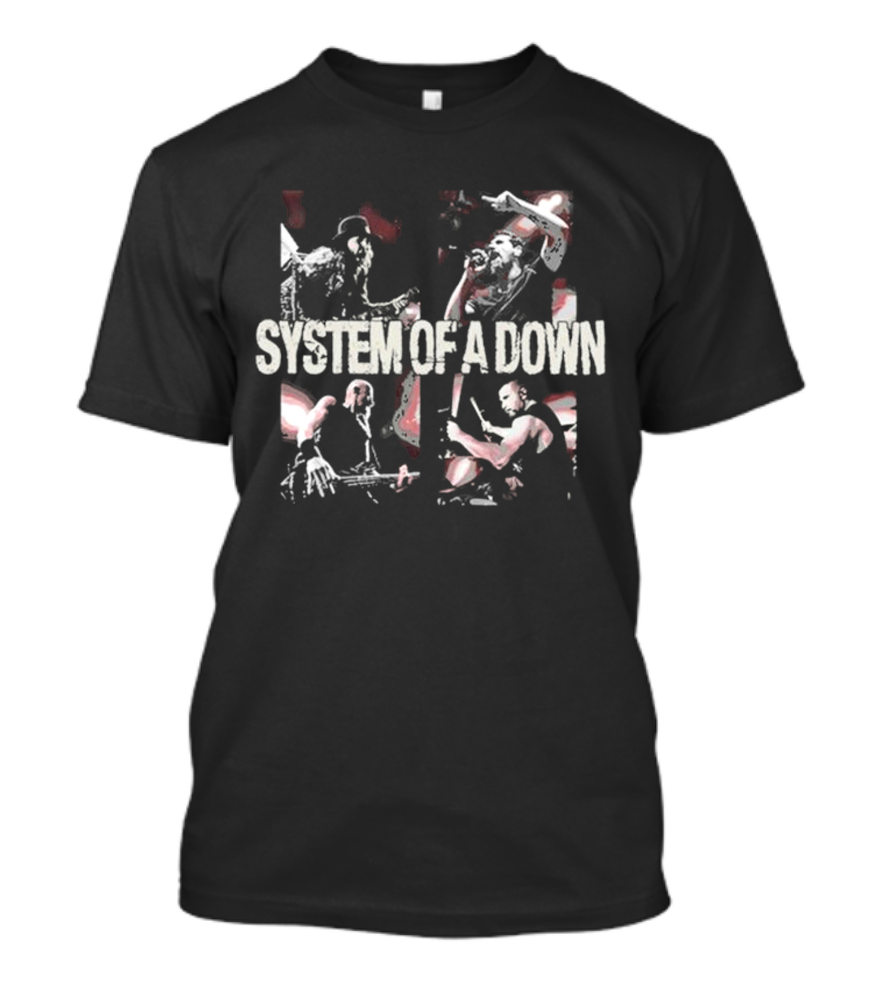 System Of A Down Band Performance Collage T-Shirt
