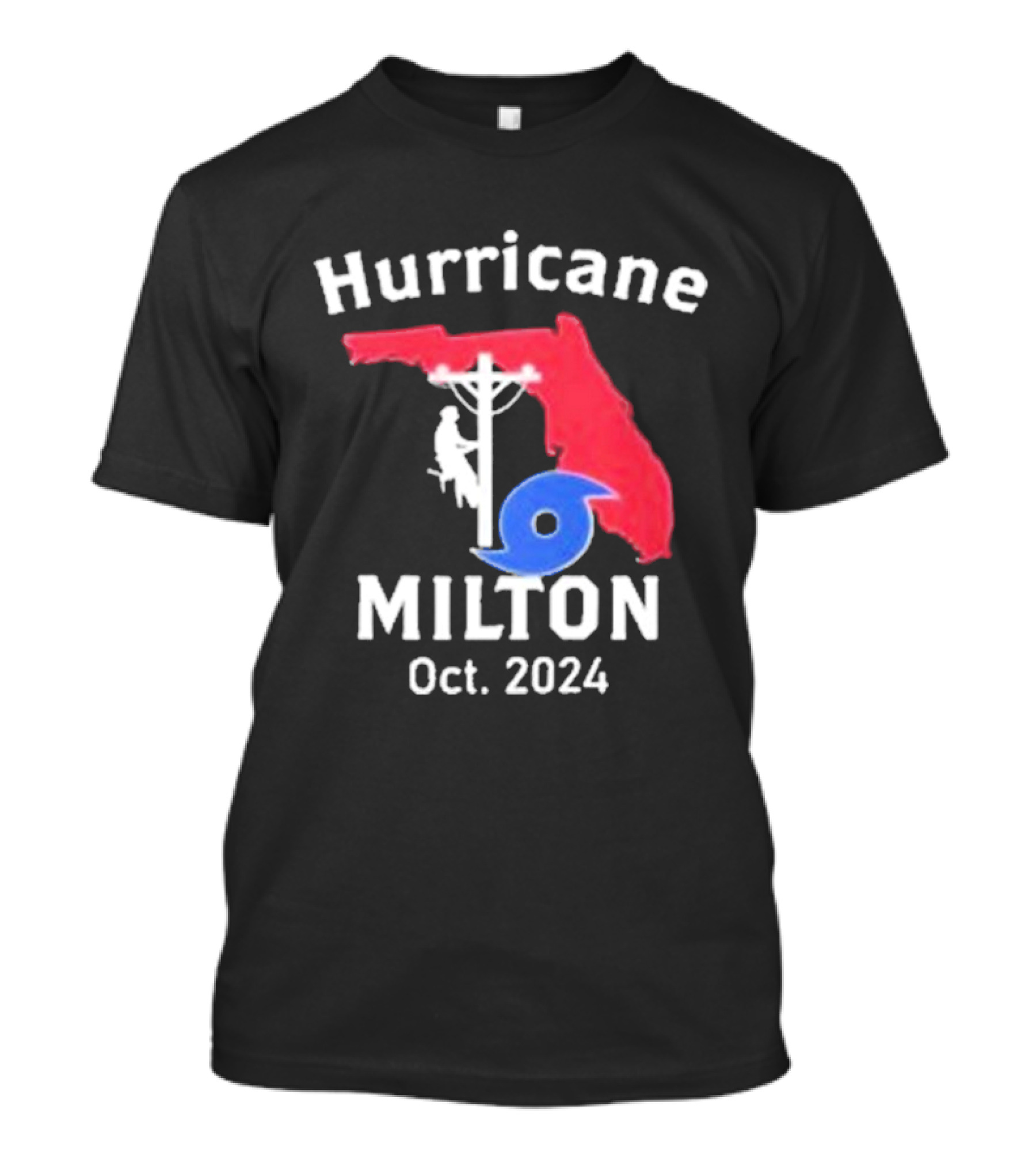 Hurricane Milton Florida Lineman Oct T-Shirt