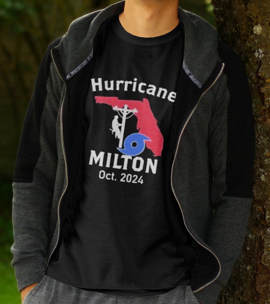 Hurricane Milton Florida Lineman Oct T-Shirt