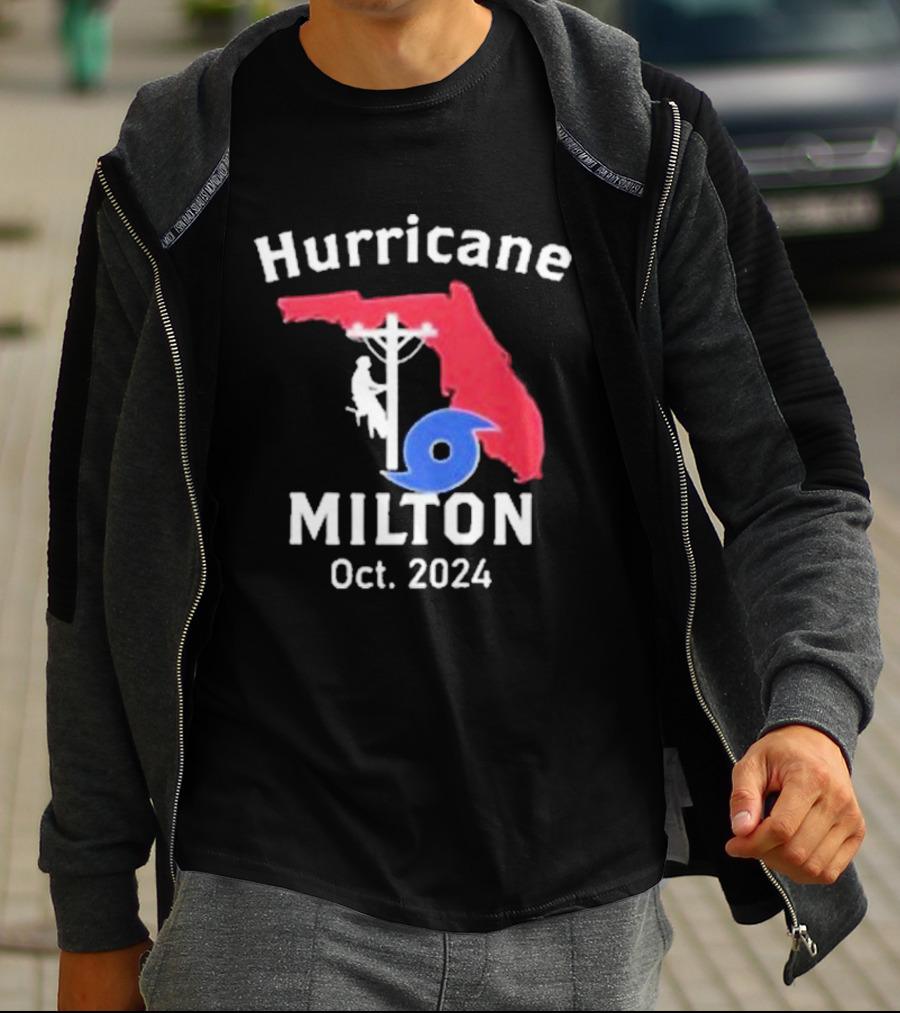 Hurricane Milton Florida Lineman Oct T-Shirt