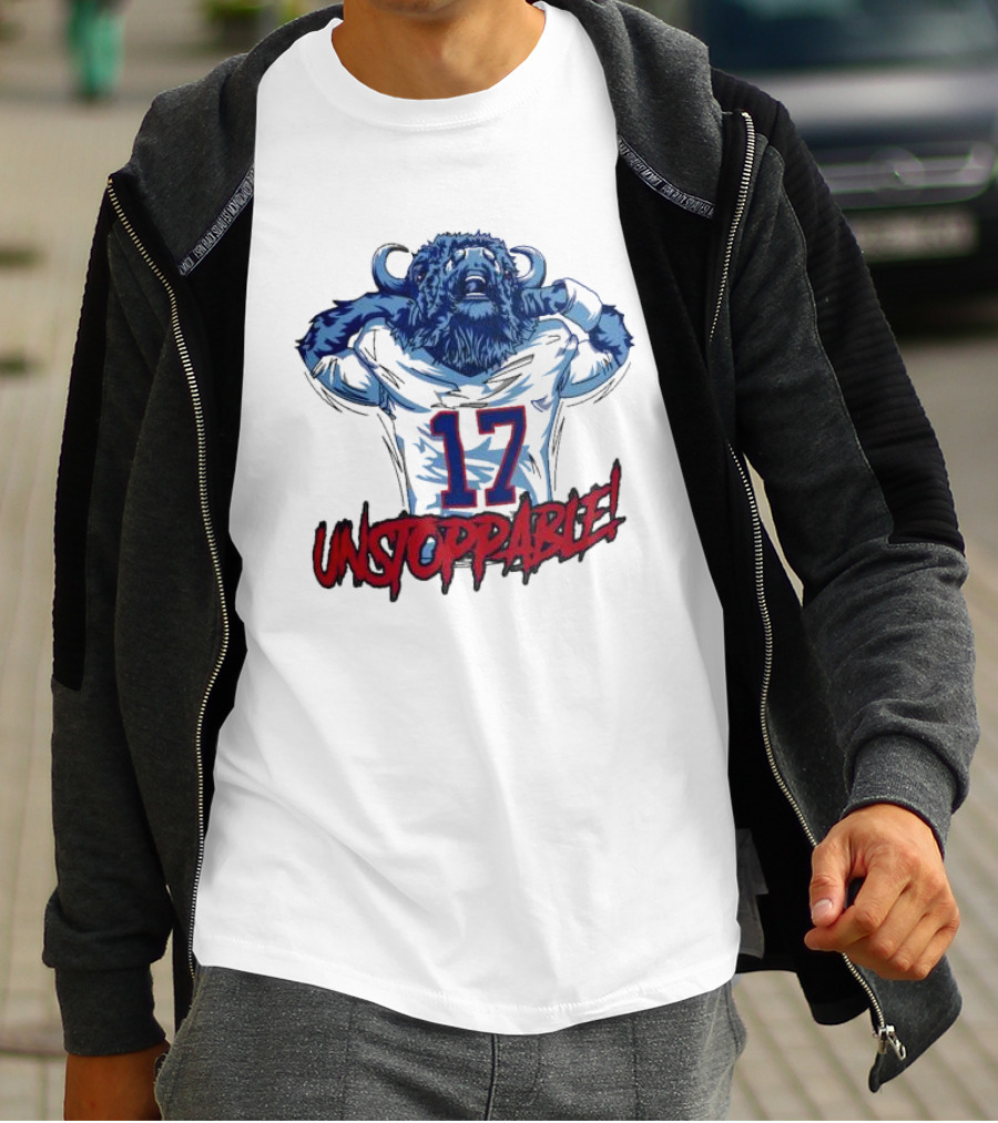 Unstoppable 17 Buffalo Bills Mascot Sports T-Shirt