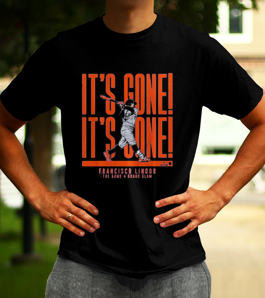 Francisco Lindor The Game 4 Grand Slam It's Gone It's Gone T-Shirt