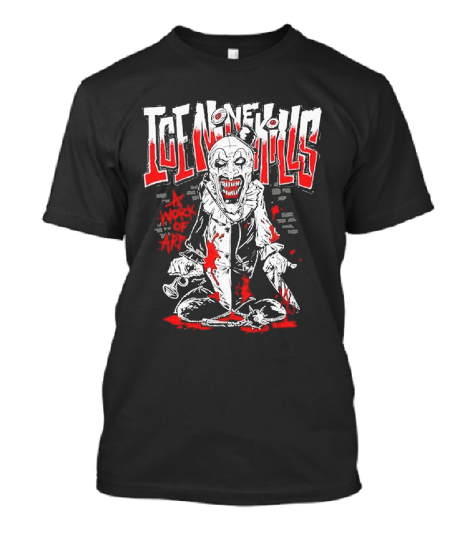 Ice Nine Kills A Work Of Art Cartoon Creepy Clown T-Shirt