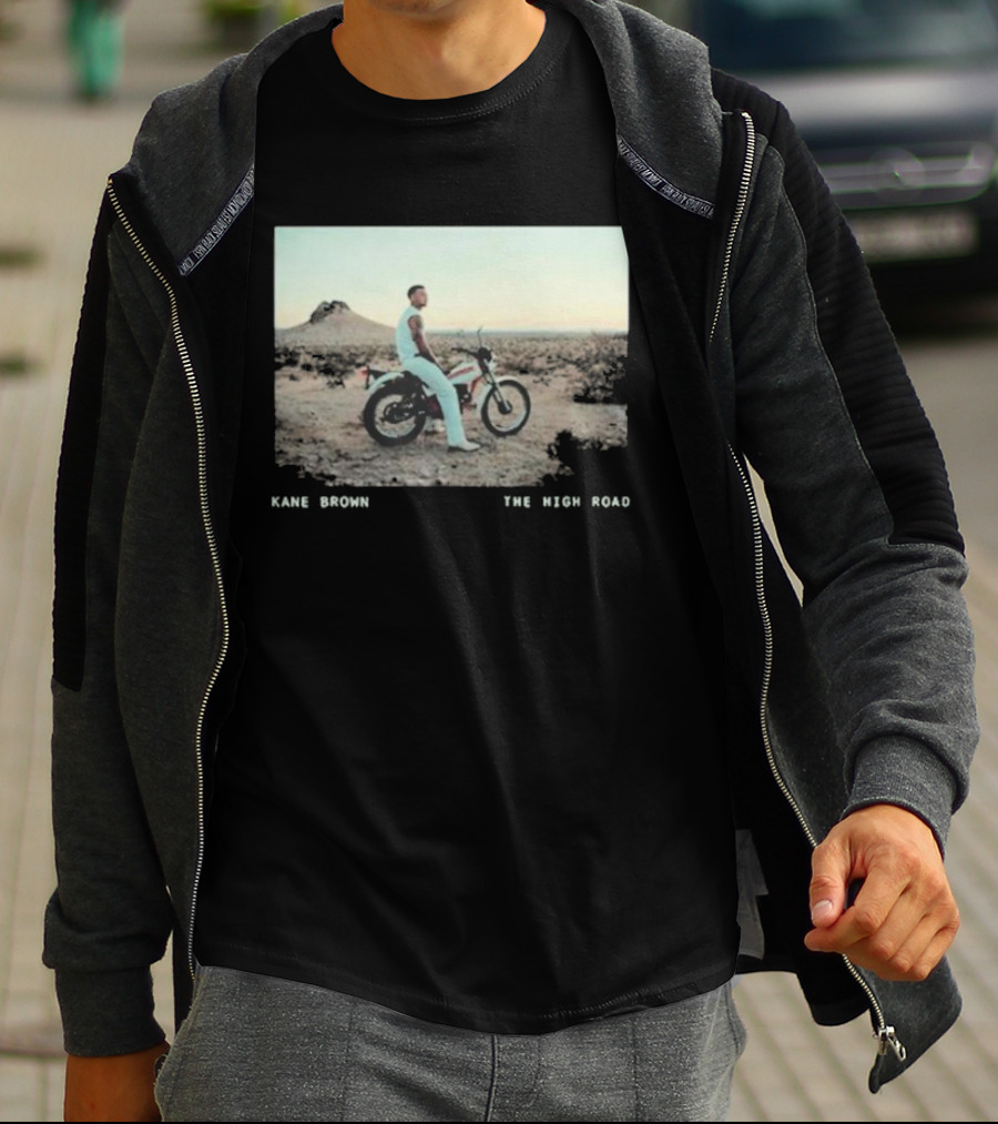 Kane Brown The High Road Desert Motorcycle Scene T-Shirt
