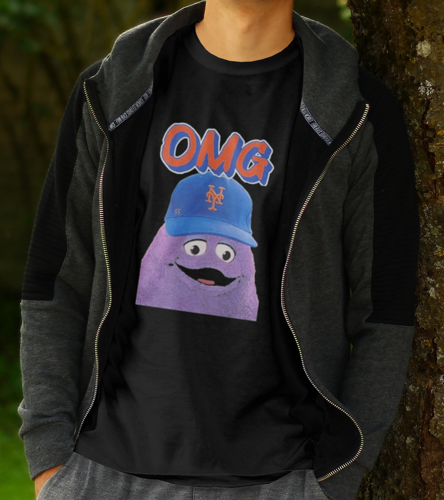 OMG Grimace Mets Cap 55 T-Shirt