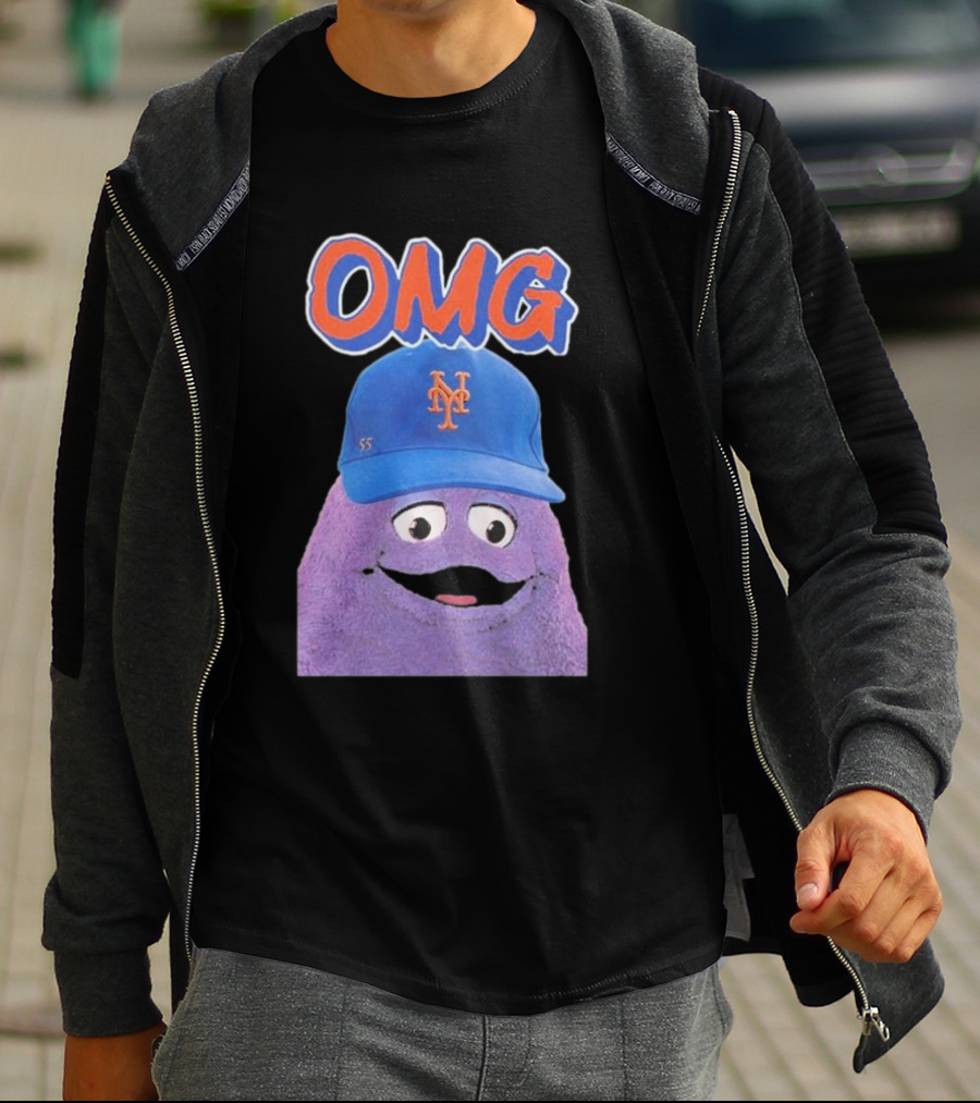 OMG Grimace Mets Cap 55 T-Shirt