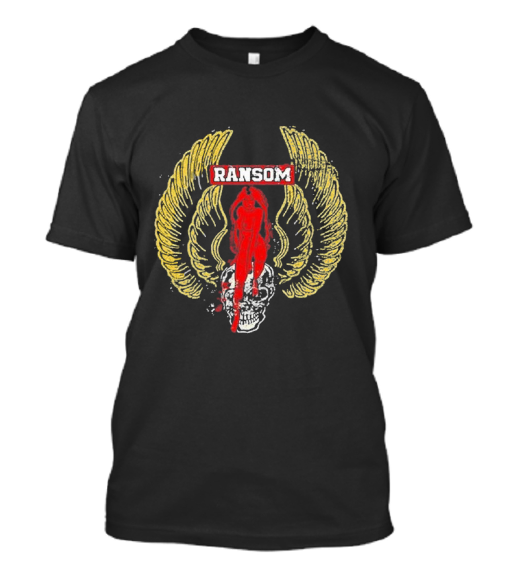 Ransom Skull Wings Red T-Shirt