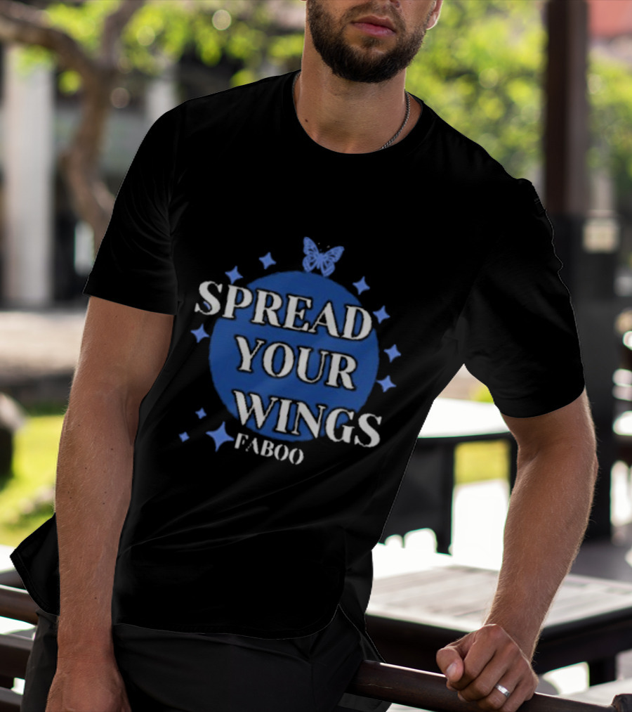 Spread Your Wings Faboo Butterfly Stars T-Shirt