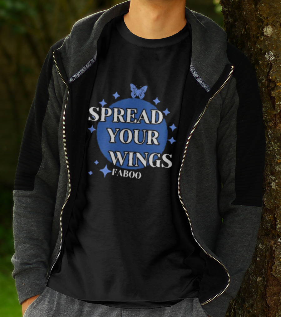 Spread Your Wings Faboo Butterfly Stars T-Shirt