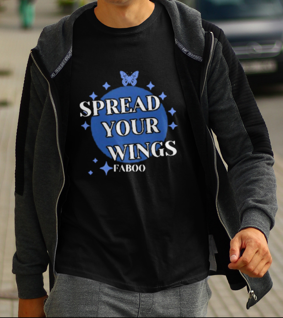 Spread Your Wings Faboo Butterfly Stars T-Shirt