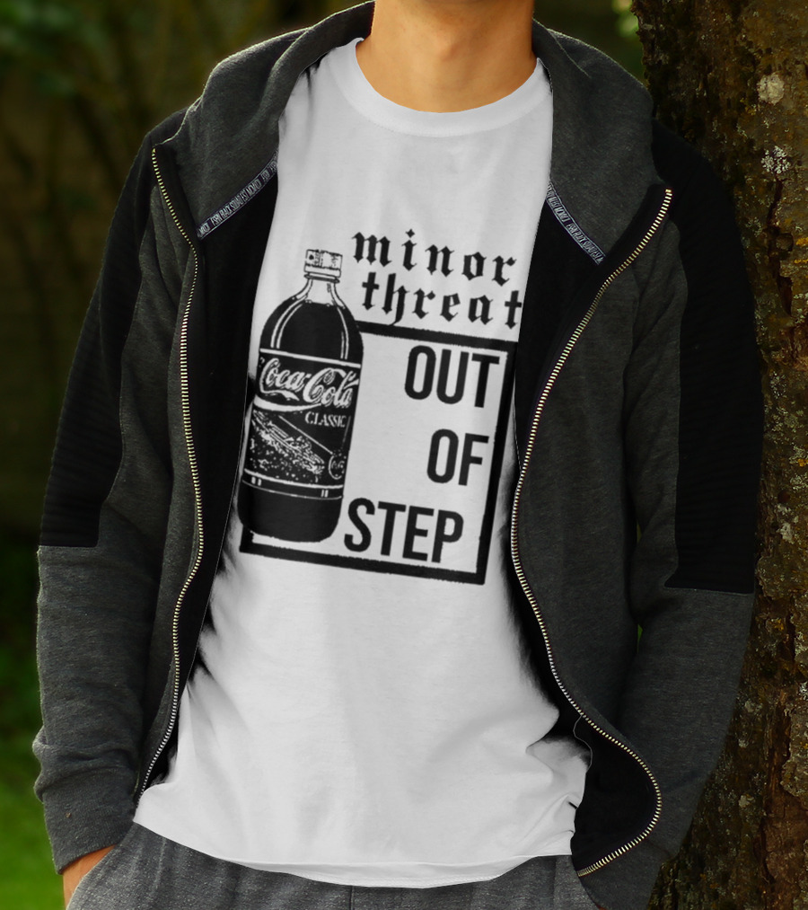 Minor Threat Out Of Step Coca Cola Classic Mockup T-Shirt