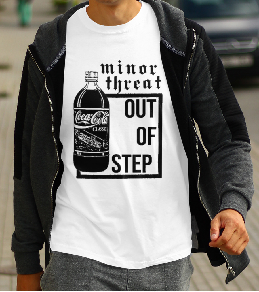 Minor Threat Out Of Step Coca Cola Classic Mockup T-Shirt
