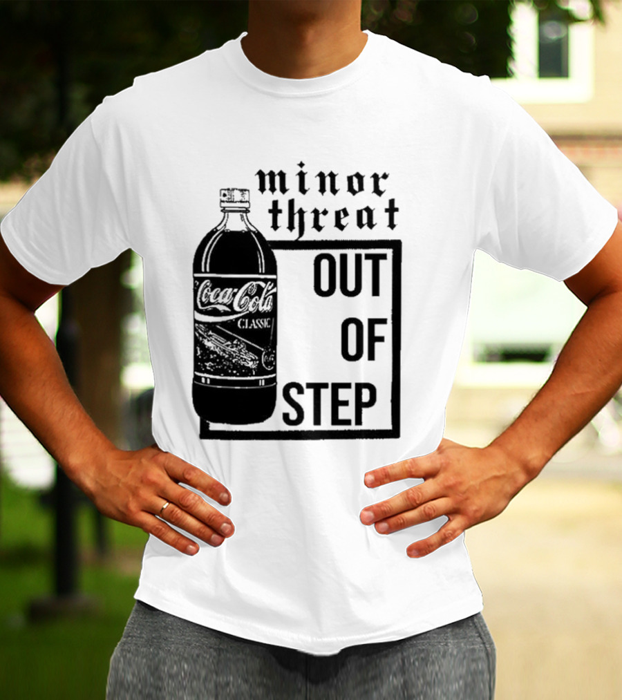 Minor Threat Out Of Step Coca Cola Classic Mockup T-Shirt