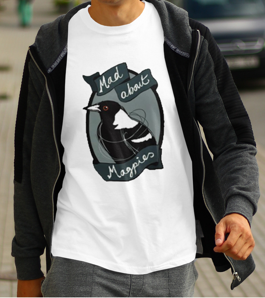 Bridget Farmer Mad About Magpies Bird T-Shirt