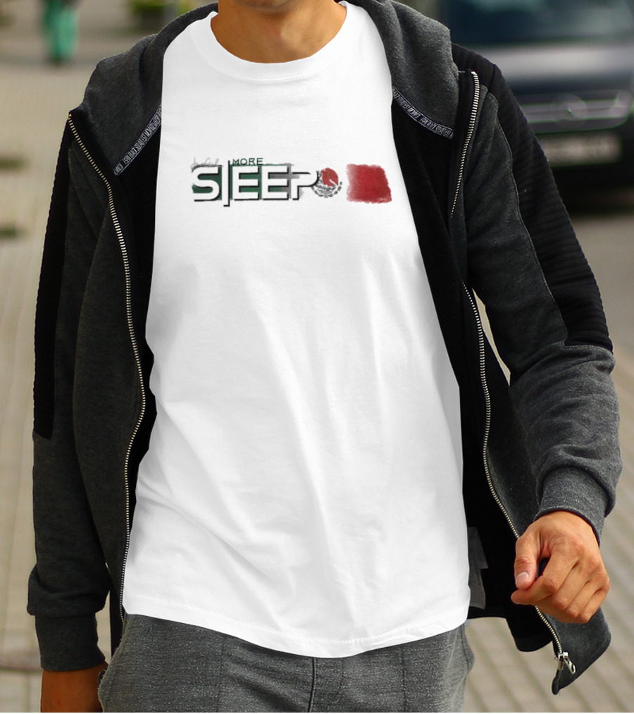 One More Sleep Jon Anik Mexico Flag Brushstroke Eagle T-Shirt