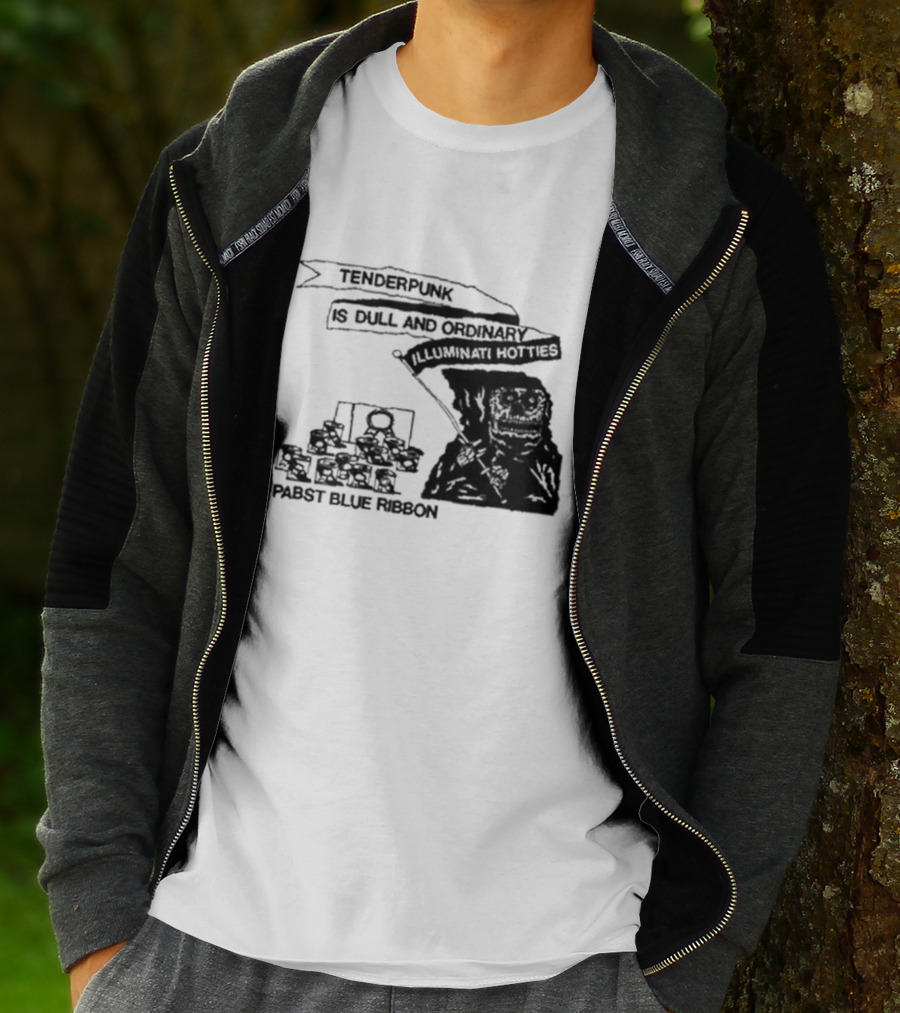 Tenderpunk Is Dull And Ordinary Illuminati Hotties Pabst Blue T-Shirt