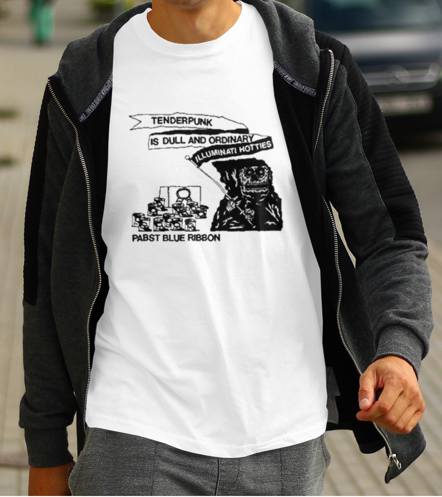 Tenderpunk Is Dull And Ordinary Illuminati Hotties Pabst Blue T-Shirt