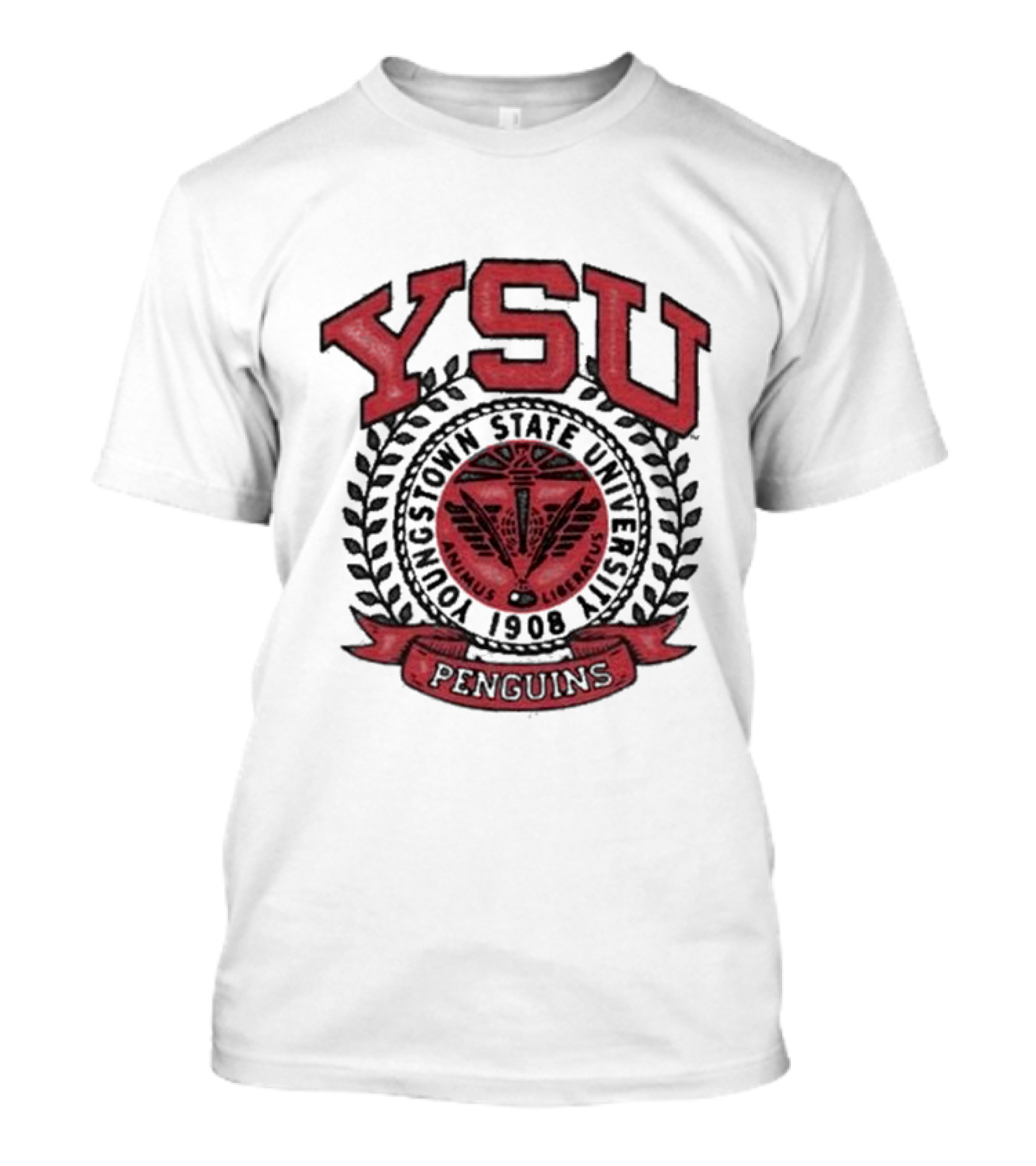 Youngstown Clothing Co Youngstown State University 1908 YSU Penguins Crest T-Shirt