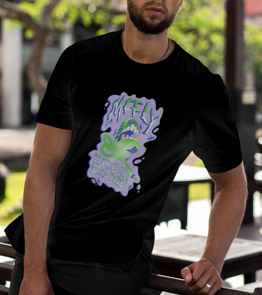 McFly 21 Frickin Years Dude Retro Microphone T-Shirt