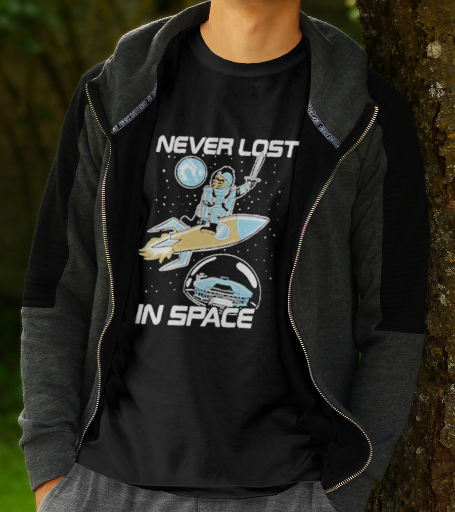 Never Lost In Space Rocket Astronaut Adventure T-Shirt