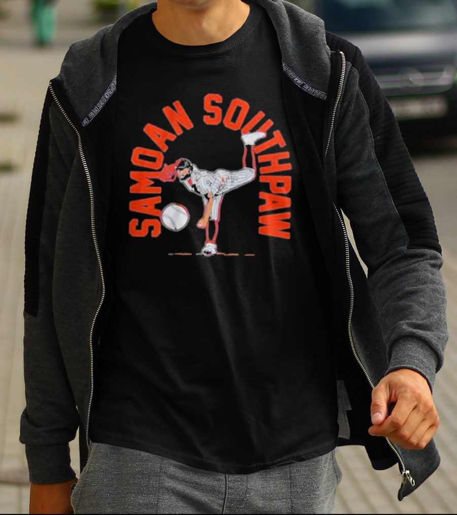 Samoan Southpaw Sean Manaea Baseball Pitcher T-Shirt