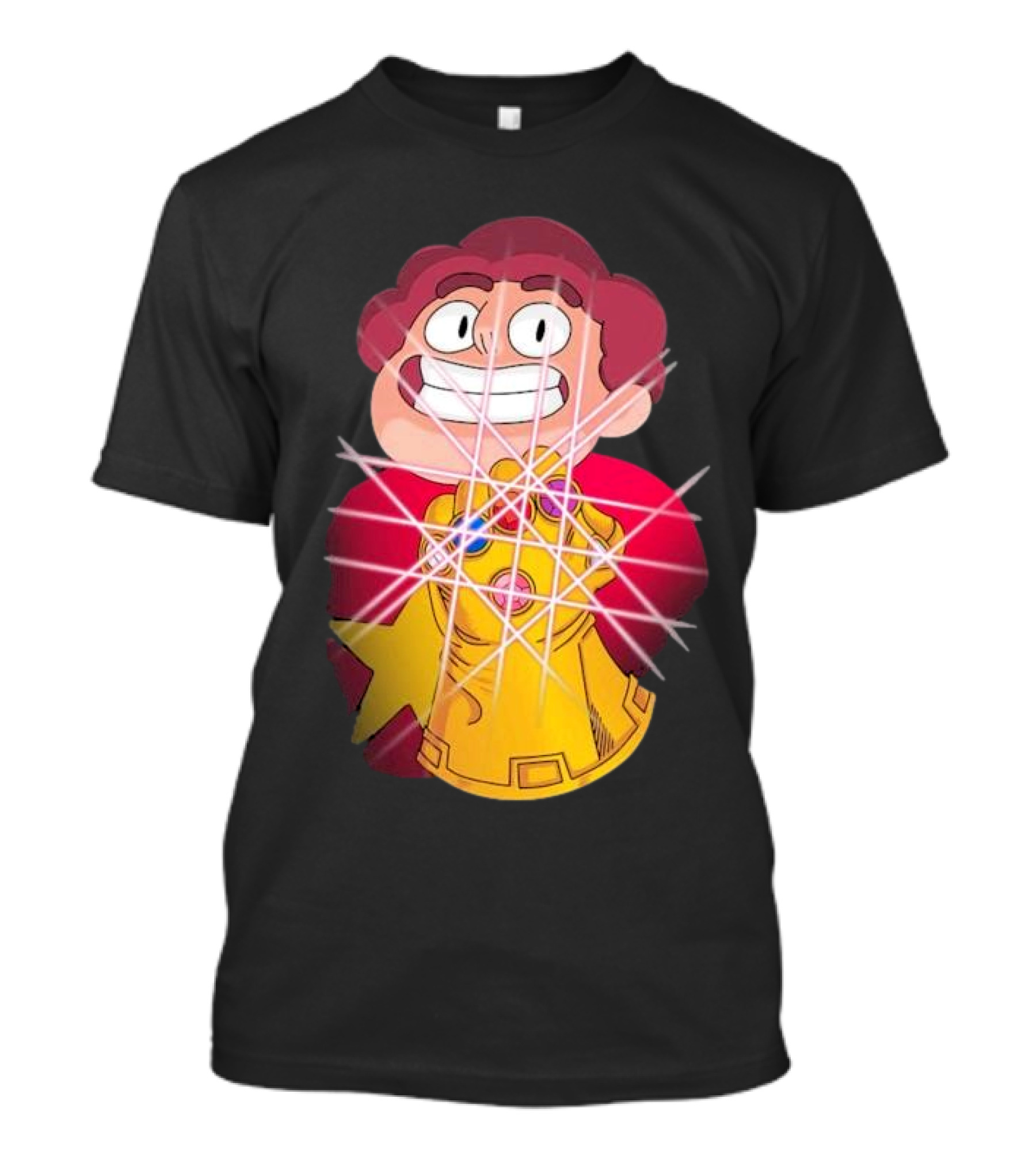 Steven Universe Wearing Infinity Gauntlet With Gems T-Shirt