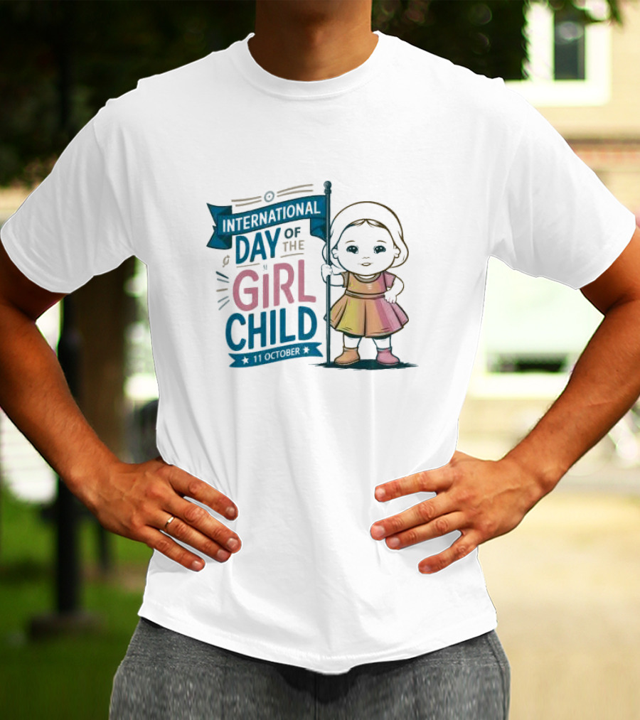 International Day Of The Girl Child 11 October Baby Holding Banner T-Shirt