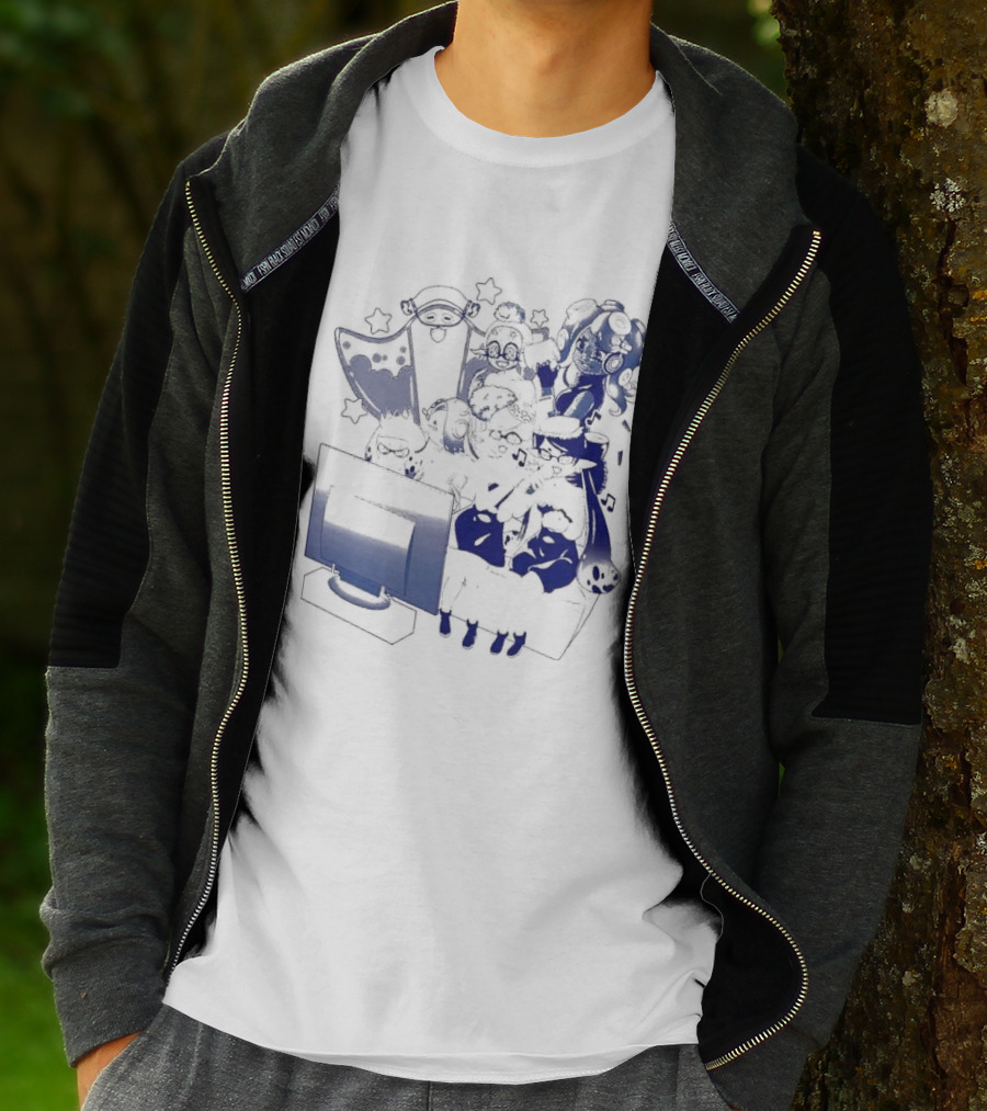 Karaoke Night Coinbox Splatoon Characters Gaming Party T-Shirt