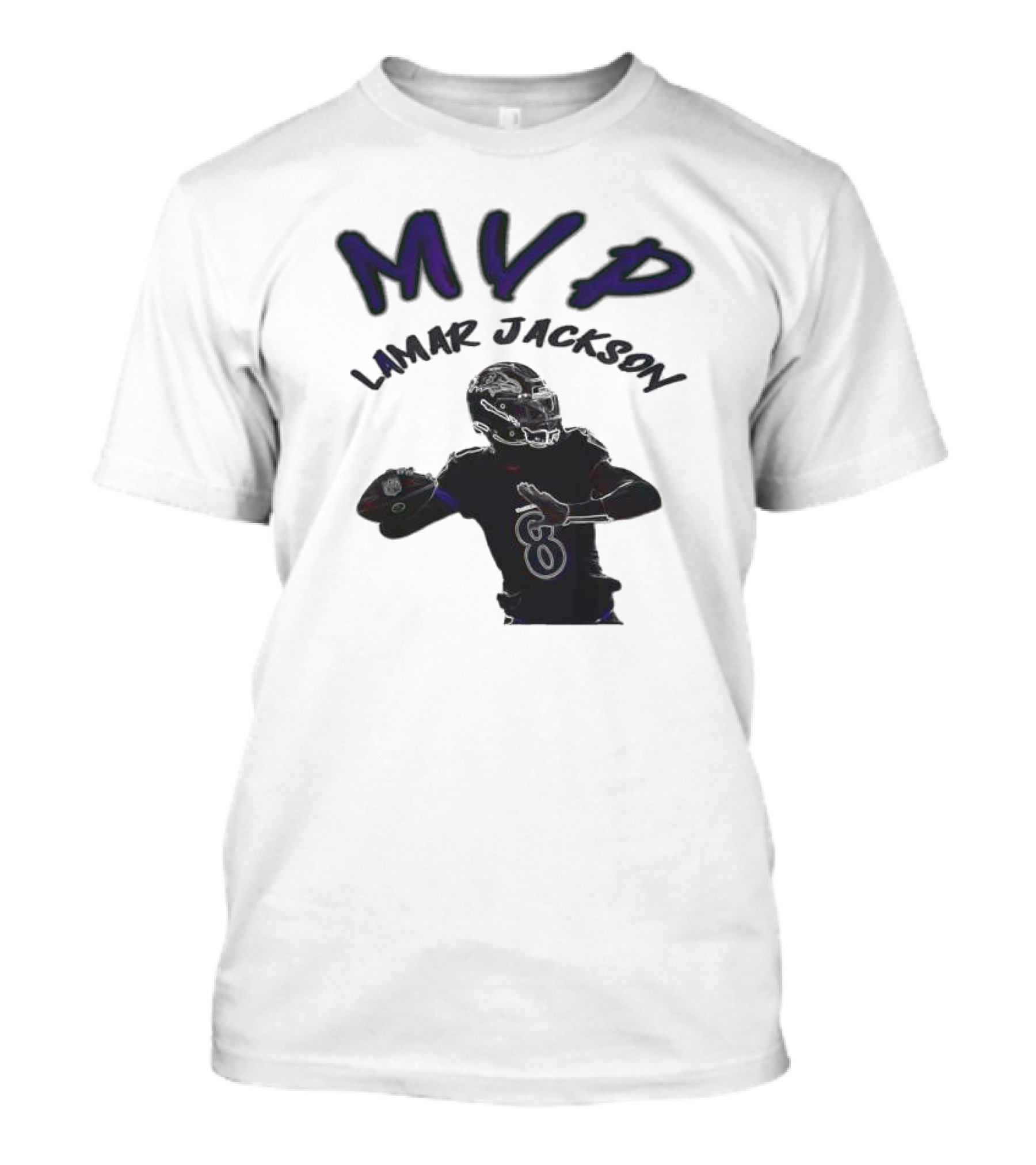 MVP Lamar Jackson Baltimore Ravens Quarterback T-Shirt