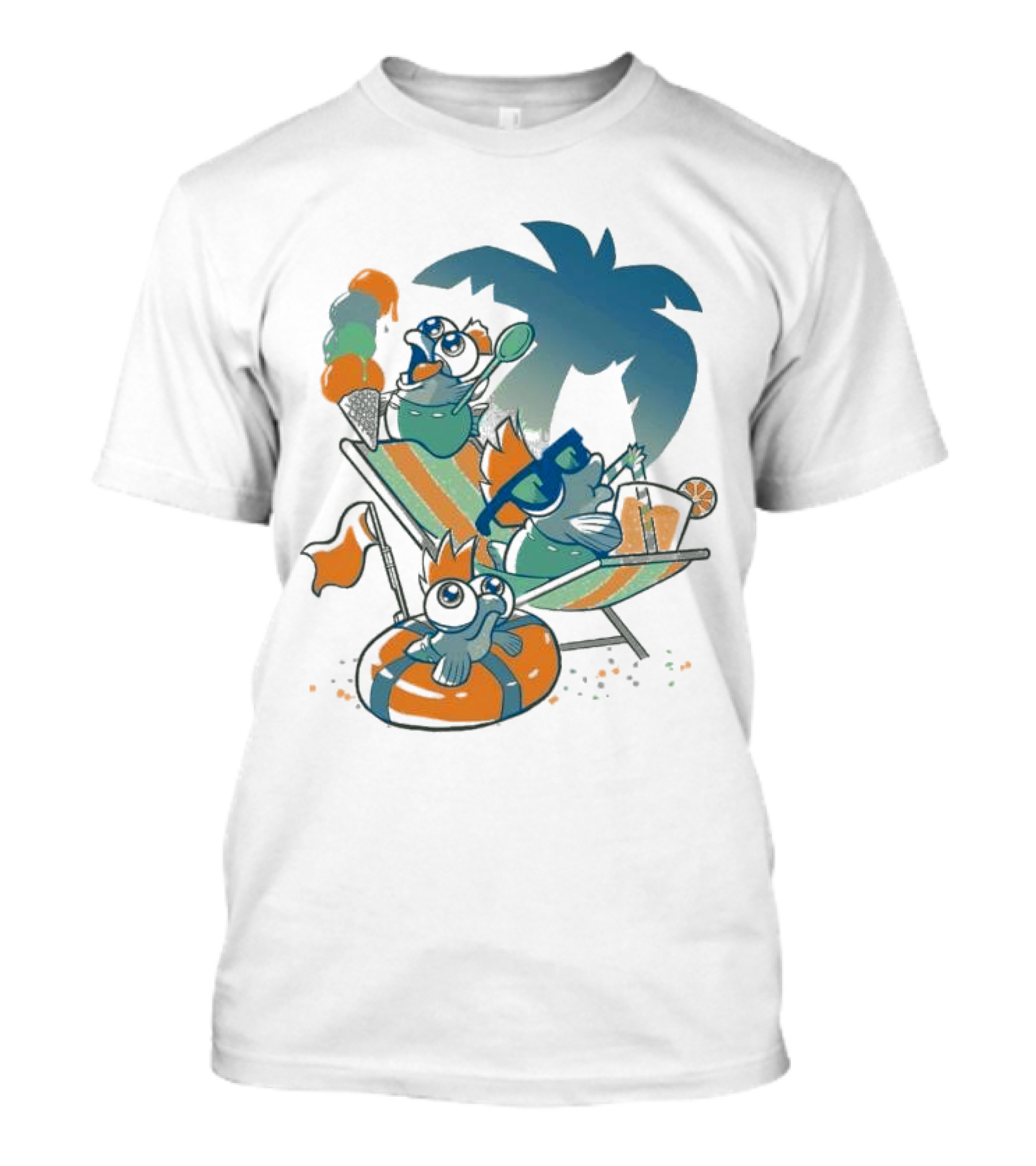 Resort Time Hanshumon Tropical Vacation Fun T-Shirt