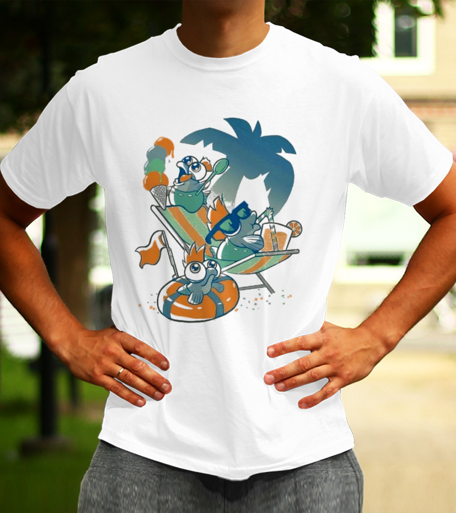 Resort Time Hanshumon Tropical Vacation Fun T-Shirt
