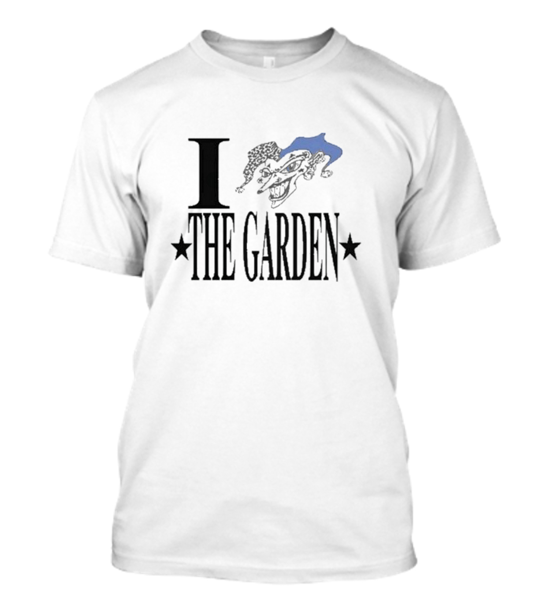 I Love The Garden Jester Face Stars T-Shirt