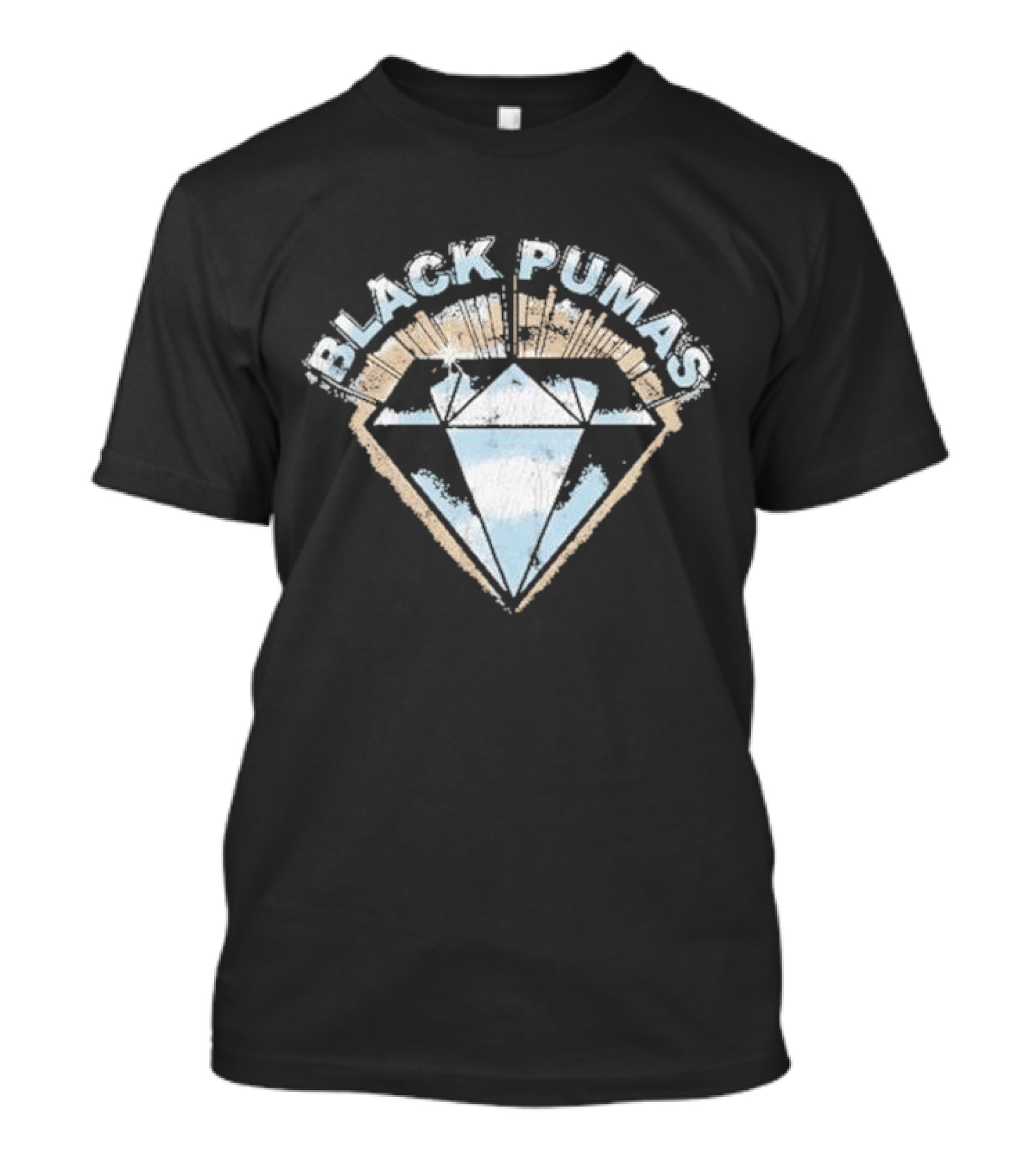 Black Pumas Diamond Retro T-Shirt