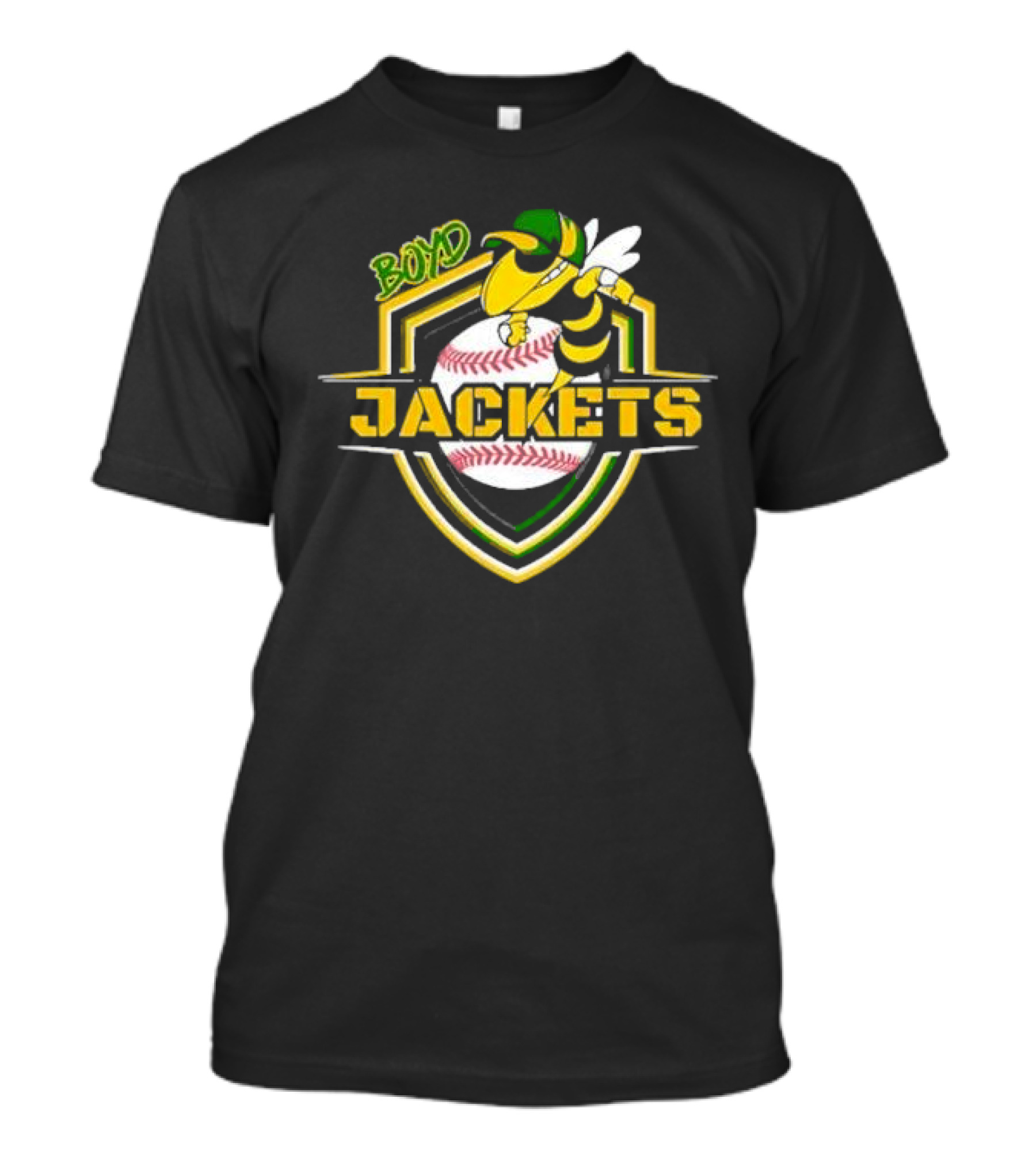 Boyd Jackets Yellowjackets Baseball T-Shirt