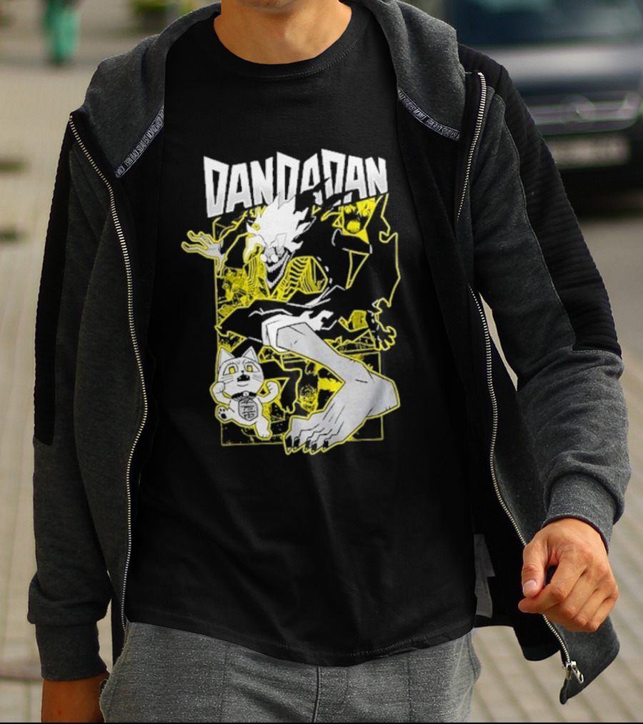Dandadan Anime Manga Character Skeleton Creature Chase T-Shirt